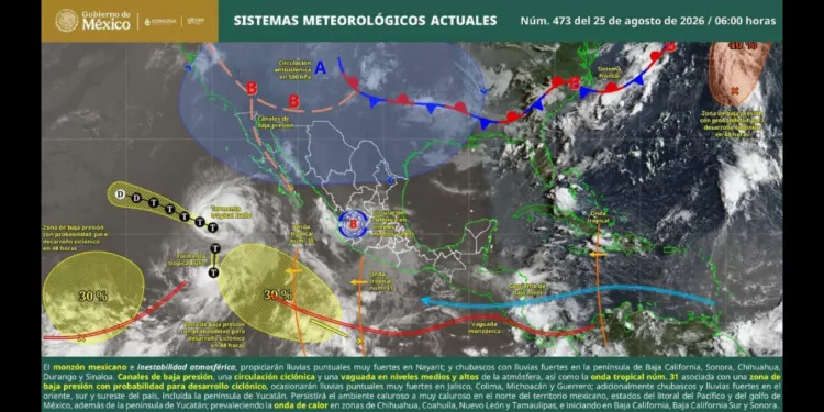 Lluvias y calor extremo: Oaxaca enfrenta un día de contrastes