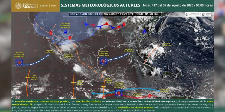 Oaxaca entre lluvias y bochorno: la onda tropical 25 pone en alerta a sierra, istmo y costa