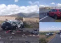 VIDEO | ¡Caos en la Cuacnopalan-Oaxaca! Choque múltiple obliga a cerrar la carretera