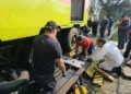 Se descarrila vagón del Metro antes de iniciar servicio en Línea 3