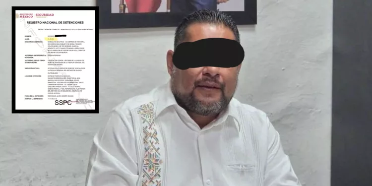 Capturan a “El Duck” síndico de Oaxaca por presunto robo de vehículo