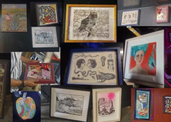 ¡Arte sigue entre copas! Más cantinas abren sus muros al arte de creadores locales y se convierten en galerías