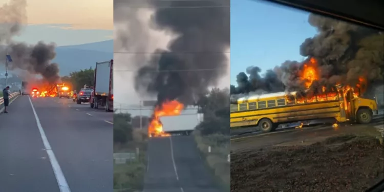 VIDEO | ¡Michoacán amanece bajo fuego! Narcobloqueos y vehículos incendiados paralizan carreteras