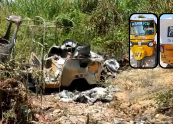 Roban y queman mototaxi en Tehuantepec; era el sustento de una familia