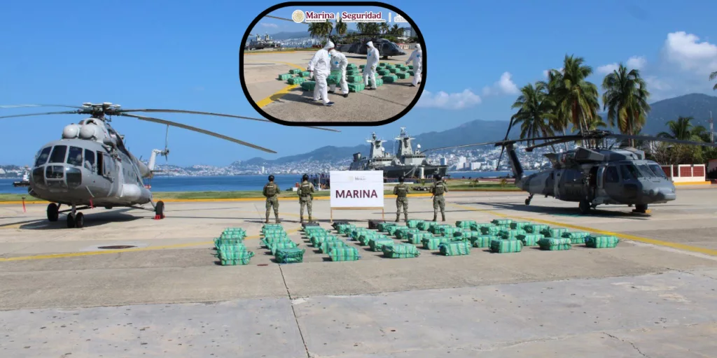 VIDEO | ¡Golpe millonario en el Pacífico! Aseguran 1.9 toneladas de presunta cocaína frente a Guerrero