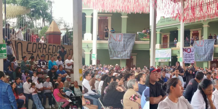 ¡No al Corredor Zapoteco! Cacaotepec cierra filas y defiende sus tierras de cultivo