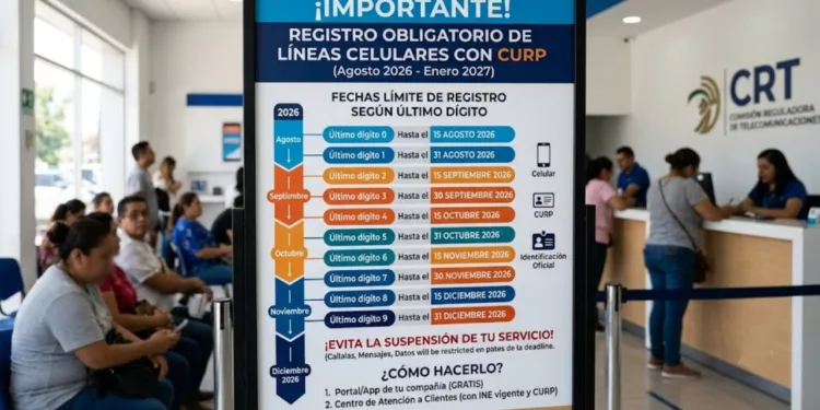 ¿Te van a suspender la línea en agosto? Así funciona el registro con CURP