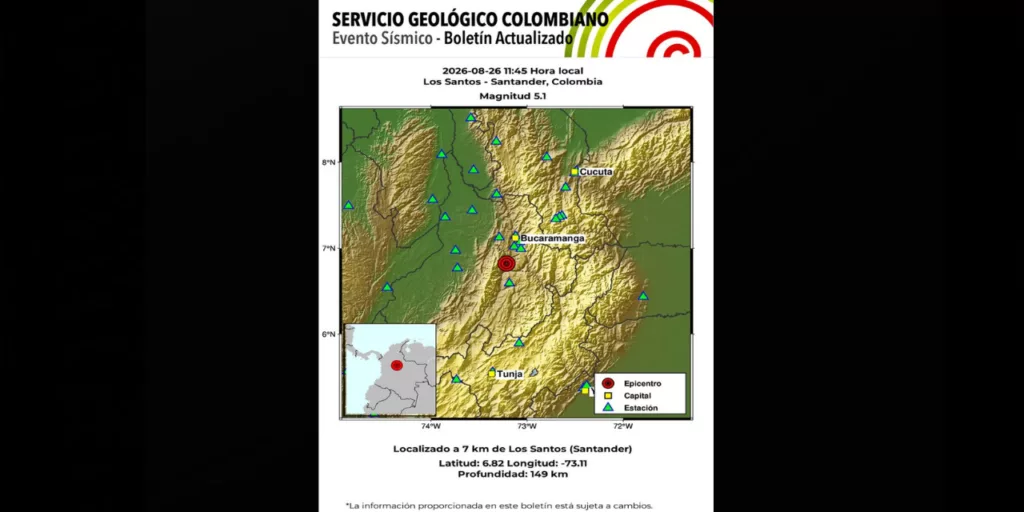 ¡Otro temblor sacude a Colombia! Sismo de 5.1 provoca evacuaciones tras el mortal terremoto