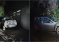 La camioneta Renault Duster quedó varada en el camino de terracería a Ventanilla con los cuerpos de la pareja en su interior y múltiples impactos en la carrocería.