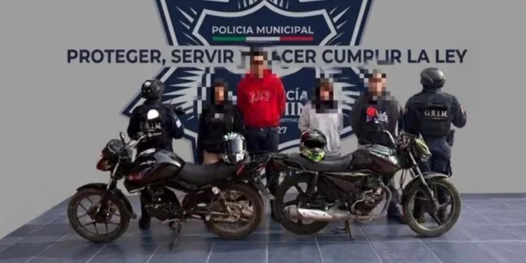 Las motocicletas recuperadas por el escuadrón GRIM quedaron bajo resguardo del Ministerio Público.