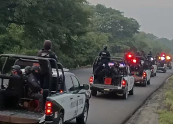 Foto: redes sociales // Presencia de las policías de Oaxaca y Chiapas para evitar posibles enfrentamientos en los Chimalapas