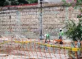 Foto: Lisbeth Mejía // Los trabajos de rehabilitación de la plazuela del Carmen Alto.