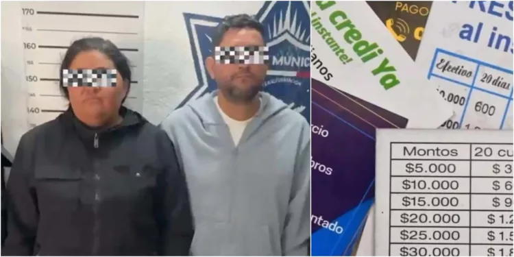 César Augusto S. M. y Yenifer M. A. fueron puestos tras las rejas; portaban evidencias delictivas ligadas al cobro de préstamos “Gota a Gota”.