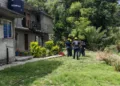 En esta vivienda fue localizada la mujer sin vida.