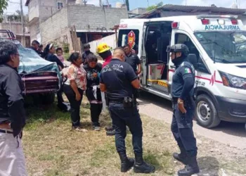 El percance vial se registró sobre la calle Tlaxiaco, entre Cazahuates y Juquila.