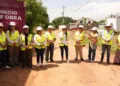 Foto: cortesía // Obras de pavimentación para mejorar la vialidad en Santa Cruz Xoxocotlán.