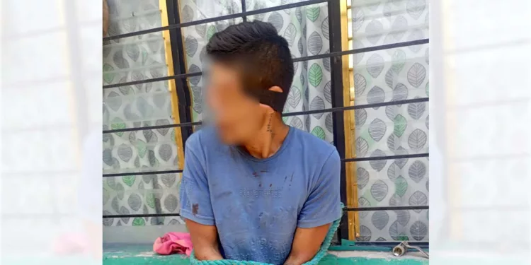 El detenido fue trasladado a los separos municipales y posteriormente presentado ante el Ministerio Público.