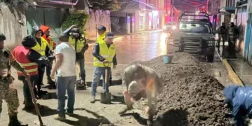 Autoridades realizaron recorridos y labores de auxilio en distintos puntos de Tlaxiaco.