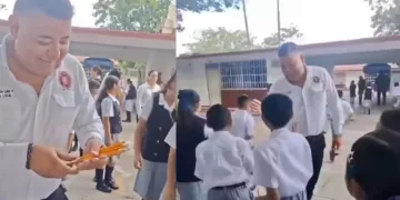 VIDEO | ¡No se vaya a quedar pobre!: Diputado de Morena presume entregar dos lápices por alumno y desata burlas