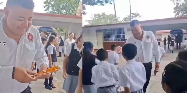VIDEO | ¡No se vaya a quedar pobre!: Diputado de Morena presume entregar dos lápices por alumno y desata burlas