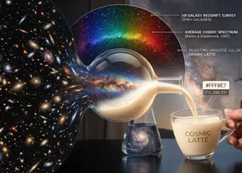 “Cosmic latte”: el verdadero color del universo revelado por la NASA