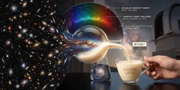 “Cosmic latte”: el verdadero color del universo revelado por la NASA
