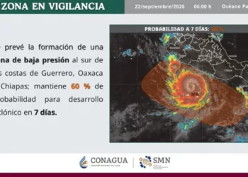 Nueva zona de baja presión pone bajo vigilancia a Oaxaca y el Pacífico sur