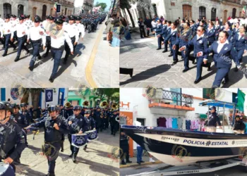 Desfile del 16 de septiembre llena de contingentes y familias las calles de Oaxaca