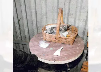 Detenido con cocaína y metanfetamina durante un cateo federal en un bar de San Antonio Arrazola.