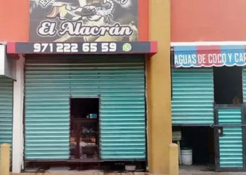 Foto: redes sociales // Doble homicidio en un taller del mercado de Juchitán, el pasado mes de julio.