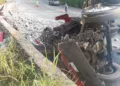 Elementos de la Guardia Nacional y de la Policía Vial Estatal resguardaron el tramo de Santa María Colotepec.