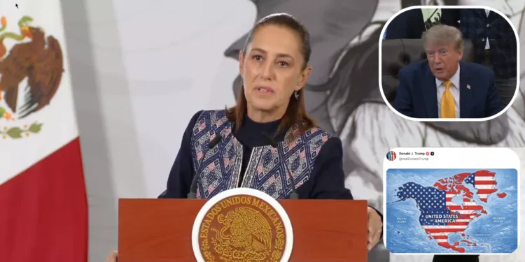 Trump “borra” a México del mapa y Sheinbaum responde: “No somos colonia”