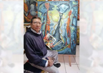 El maestro Eloy Pérez Aquino inauguró su exposición individual integrada por 20 obras que reflejan más de cinco décadas de trayectoria.