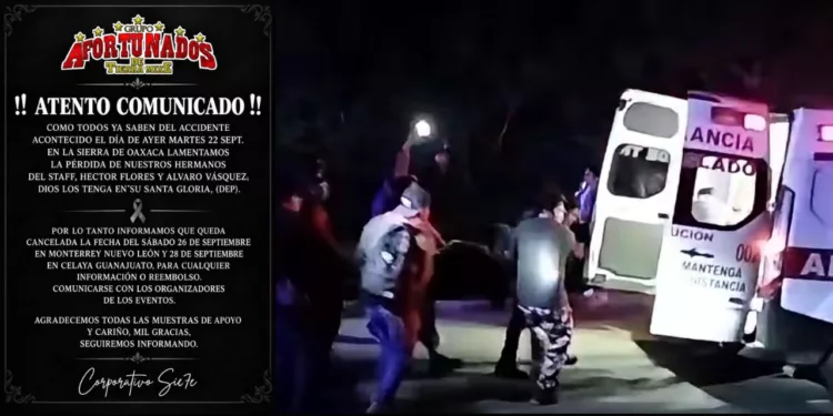 VIDEO | ¡Se va al abismo! Camión de Afortunados de Tierra Mixe desbarranca en Tlahuitolpetec; hay dos muertos