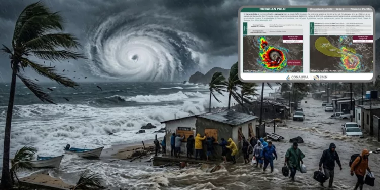 ¡Polo alcanza categoría 5! El Pacífico mexicano se prepara ante lluvias, vientos extremos y posibles inundaciones