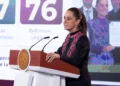 La presidenta de la República reafirmó el compromiso de la Cuarta Transformación de revertir los cambios del periodo neoliberal en la Carta Magna.