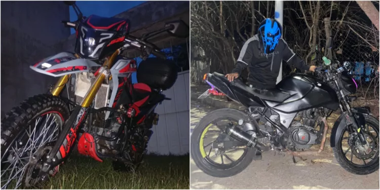 Las motocicletas robadas, una Hero Hunk 160 R y una Vento 300, ya son rastreadas por corporaciones de seguridad.