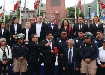 La medalla fue recibida en representación de la corporación por José Trujano Morales.