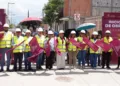 Fotos: cortesía // La presidenta municipal de Xoxocotlán, Nancy Benítez Zárate, dio el banderazo a obras de infraestructura social.