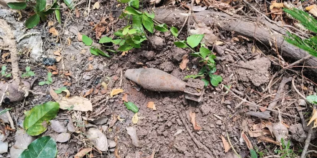 ¡Alarma en Ciudad Ixtepec! Hallan artefacto con características de un proyectil de mortero