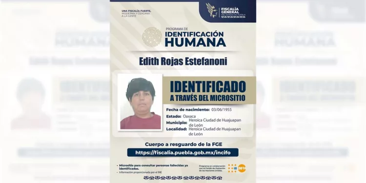 Piden ayuda para localizar a los parientes de Edith Rojas Estefanoni, de 71 años.