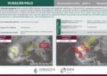 VIDEO | Polo golpea Baja California Sur y avanza hacia Sonora entre lluvias torrenciales y vientos peligrosos