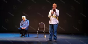 Foto: Lisbeth Mejía // El pionero de la agroecología en Latinoamérica, Sebastião Pinheiro, dictó este jueves la conferencia "La tierra se respeta, el agua se siembra y la comunidad vive: Oaxaca, cuna de los bomberos agroecológicos".