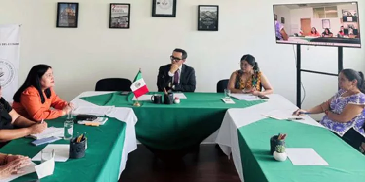 Foto: cortesía // Sesión en la Comisión para la Implementación del CNPCyF, donde fue aprobada por mayoría la realización del 4º Foro Nacional los días 25 y 26 de octubre en Ixtlán y en Tuxtepec.