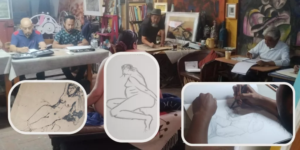 “Aquí el desnudo no se mira: se dibuja”: TAGPO consolida sus sesiones de desnudo artístico
