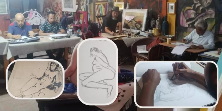“Aquí el desnudo no se mira: se dibuja”: TAGPO consolida sus sesiones de desnudo artístico