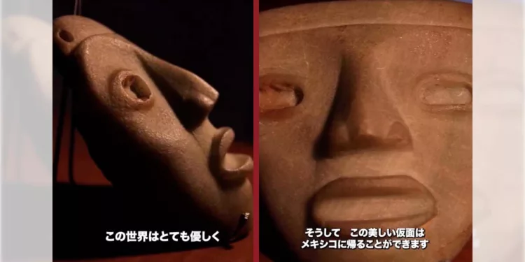 Un ciudadano japonés entregó la máscara tras comprarla hace varios años en Francia por su valor estético.
