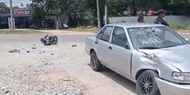 Muere motociclista tras brutal choque sobre la carretera Transístmica