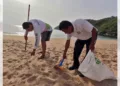 Recolectan 45 kilos de residuos durante jornada de limpieza en Playa Maguey