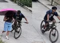 VIDEO | ¡La esperó para agredirla! Ciclista le toca glúteos a mujer y huye; redes desatan su búsqueda